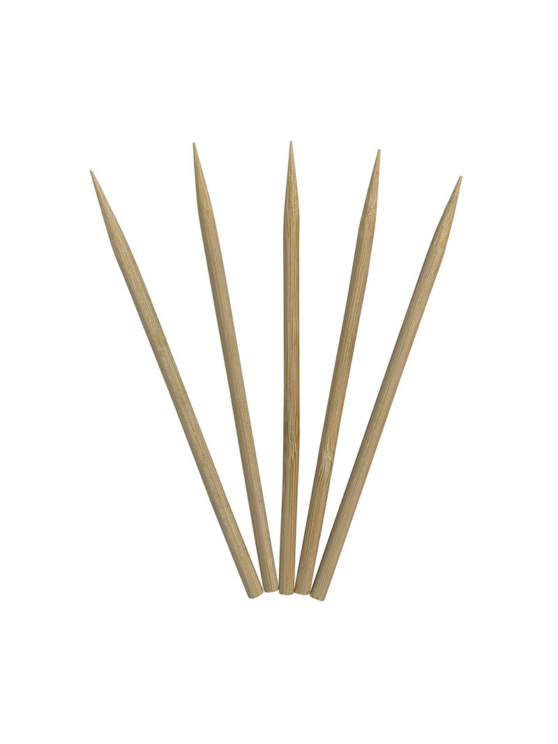 KingSeal 1000 Count | KingSeal Natural BAMBOO Heavy Weight Meat Skewers, Kebab Sticks, City Chicken, 4.5 Inches x 3.8mm, Bulk Pack - 1 Box of 1000 - Image 1